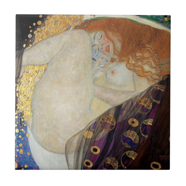 Gustav Klimt - Danae Kakelplatta (Framsidan)