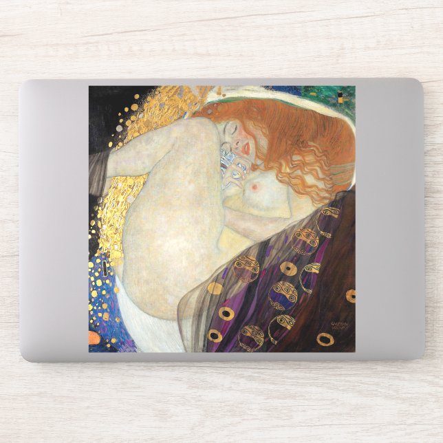 Gustav Klimt - Danae Klistermärken (Dator)