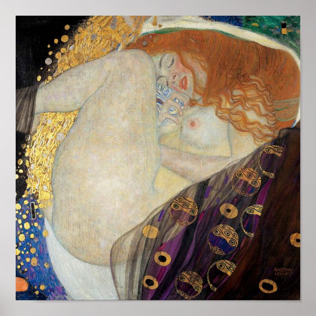 Gustav Klimt - Danae Poster (Framsidan)