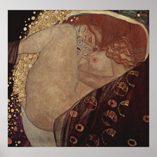 Gustav Klimt ~ Danae Poster (Framsidan)