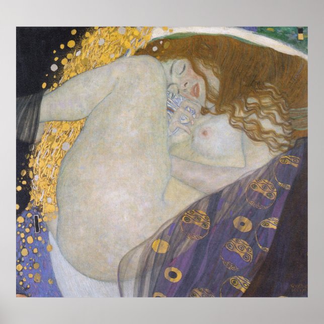 Gustav Klimt - Danae Poster (Framsidan)