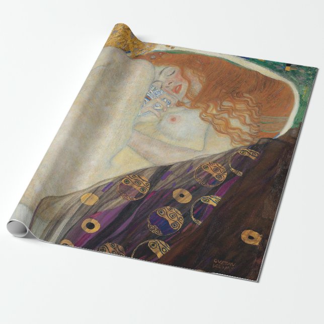 Gustav Klimt - Danae Presentpapper (Utrullad)