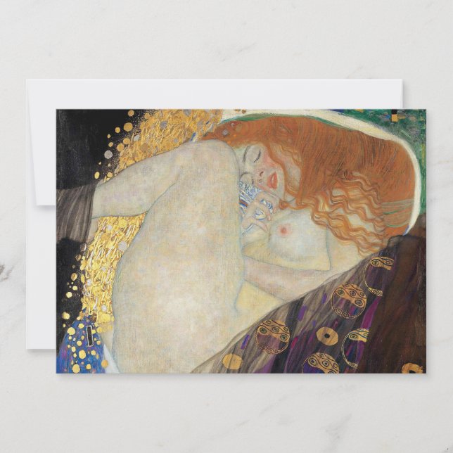 Gustav Klimt - Danae Tack Kort (Framsida)
