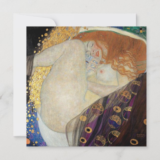 Gustav Klimt - Danae Tack Kort (Framsida)
