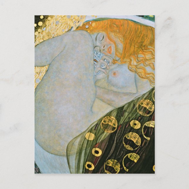 Gustav Klimt - Danae Vykort (Framsida)