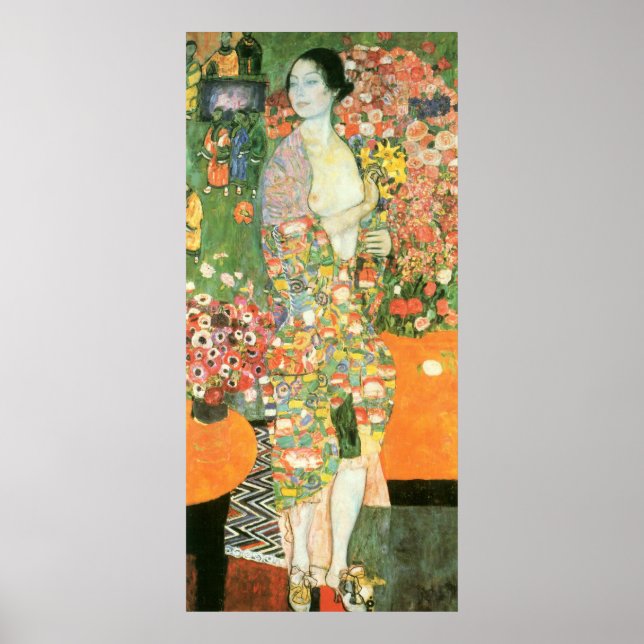Gustav Klimt - dansaren Poster (Framsidan)