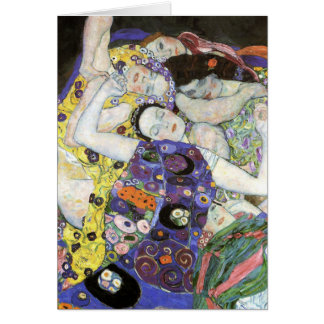 Gustav Klimt - den jungfruliga oljan Hälsningskort