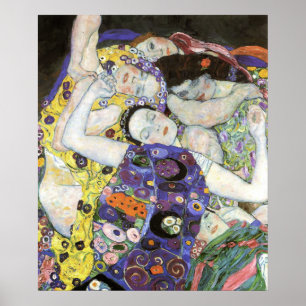 Gustav Klimt - den jungfruliga oljan Poster