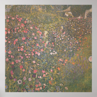 Gustav Klimt - det italienska trädgårdslandskapet Poster