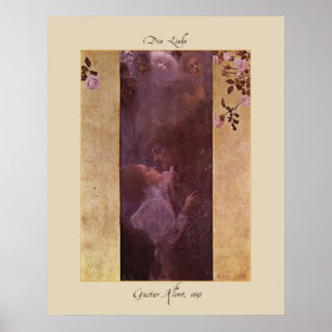 Gustav Klimt Die Liebe (Kärlek)1895 Poster Skriv u