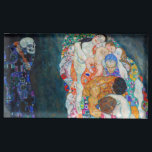 Gustav Klimt - Död och liv Bordskorthållare<br><div class="desc">Död and Life - Gustav Klimt,  Oil on Canvas,  1910-1915</div>
