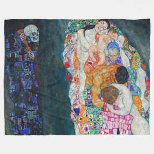Gustav Klimt - Död och liv Fleecefilt