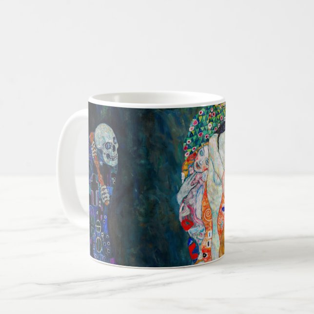 Gustav Klimt - Död och liv Kaffemugg (Framsida vänster)