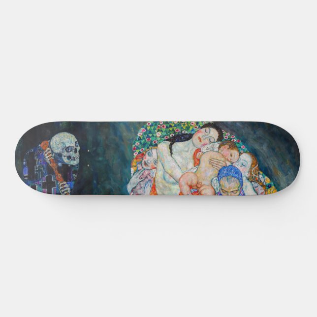 Gustav Klimt - Död och liv Mini Skateboard Bräda 18,5 Cm (Horz)