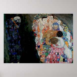 Gustav Klimt - Död och liv Poster