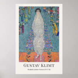 Gustav Klimt – Elisabeth Lederer Porträtt Poster