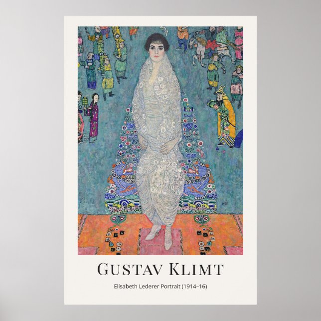 Gustav Klimt – Elisabeth Lederer Porträtt Poster (Framsidan)
