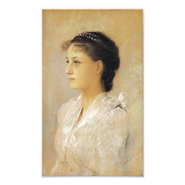 Gustav Klimt Emilie Floge Skriv ut Fototryck (Framsidan)