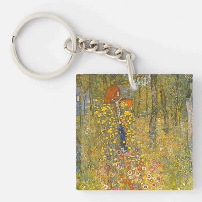 Gustav Klimt Farm Garden med Crucifix (Framsidan)