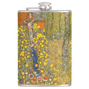 Gustav Klimt Farm Garden med Crucifix Fickplunta