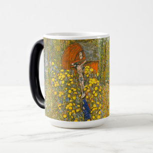 Gustav Klimt Farm Garden med Crucifix Magisk Mugg