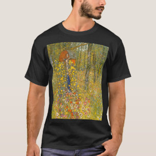 Gustav Klimt Farm Garden med Crucifix T Shirt