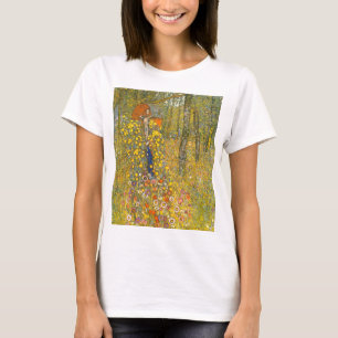 Gustav Klimt Farm Garden med Crucifix T Shirt