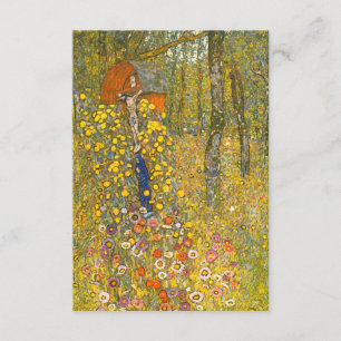 Gustav Klimt Farm Garden med Crucifix Tilläggskort