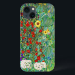 Gustav Klimt Farm Garden med färgning av solblommo<br><div class="desc">Gustav Klimt Farm Garden med färgning av solblommor Blommigt Vintage Art nouveau</div>