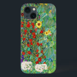 Gustav Klimt Farm Garden med färgning av solblommo<br><div class="desc">Gustav Klimt Farm Garden med färgning av solblommor Blommigt Vintage Art nouveau</div>