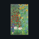 Gustav Klimt Farm Garden med färgning av solblommo<br><div class="desc">Gustav Klimt Farm Garden med färgning av solblommor Blommigt Vintage Art nouveau</div>