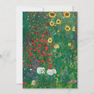 Gustav Klimt - Farm Garden med solblommor