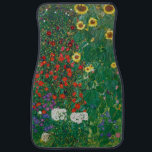 Gustav Klimt - Farm Garden med solblommor Bilmatta<br><div class="desc">Gustav Klimt - Farm Garden med solblommor</div>