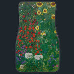 Gustav Klimt - Farm Garden med solblommor Bilmatta<br><div class="desc">Gustav Klimt - Farm Garden med solblommor</div>