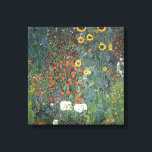 Gustav Klimt Farm Garden med solblommor Canvastryck<br><div class="desc">En trädgård med solblommor som Gustav Klimt målat.</div>