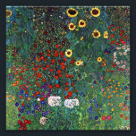 Gustav Klimt Farm Garden med solblommor Fototryck<br><div class="desc">Photo Print med Gustav Klimts målning Farm Garden med solblommor (1907). En vacker trädgård av solblommor och grönblå,  röd,  lila,  rosa och vita blommor. En underbar gåva till fläkt av Art nouveau och österrikisk konst.</div>