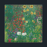 Gustav Klimt - Farm Garden med solblommor Magnet<br><div class="desc">Gustav Klimt - Farm Garden med solblommor</div>