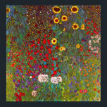 Gustav Klimt Farm Garden med solblommor Poster<br><div class="desc">Gustav Klimt Farm Garden med solblommor poster. Oljemålning på arbetsyta 1905-06. Även om Klimt är mest känt för sin guld-period som producerade klassiska verk som The Kiss and Porträtt of Adele Bloch Bauer, producerade konstnären också några oerhört charmerande landskapspisningar. Garden Farm med solblommor har en rik sommarträdgård i blomning med...</div>