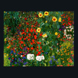 Gustav Klimt - Farm Garden med solblommor Poster<br><div class="desc">Konstmålning av Gustav Klimt,  Farm Garden med solblommor</div>