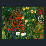Gustav Klimt - Farm Garden med solblommor Poster<br><div class="desc">Konstmålning av Gustav Klimt,  Farm Garden med solblommor</div>