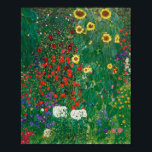 Gustav Klimt - Farm Garden med solblommor Poster<br><div class="desc">Gustav Klimt - Farm Garden med solblommor</div>