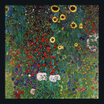 Gustav Klimt Farm Garden med solblommor Poster<br><div class="desc">Gustav Klimt Farm Garden med solblommor</div>
