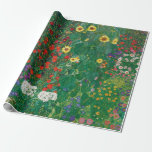 Gustav Klimt - Farm Garden med solblommor Presentpapper<br><div class="desc">Gustav Klimt - Farm Garden med solblommor</div>