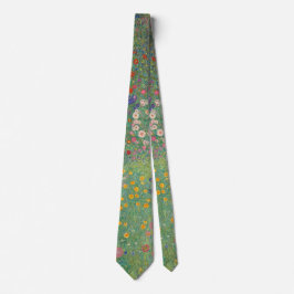 Gustav Klimt' Farm Garden Sunblommor Art Neck Tie Slips