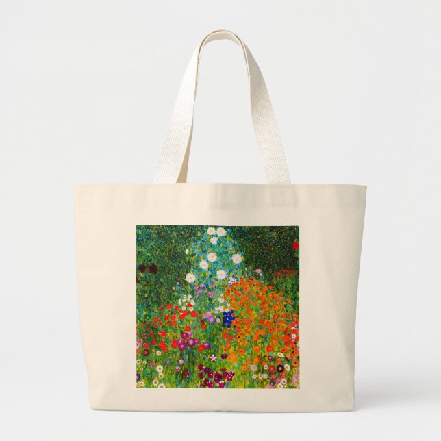Gustav Klimt , “ Farmhouse garden ” Jumbo Tygkasse (Framsidan)
