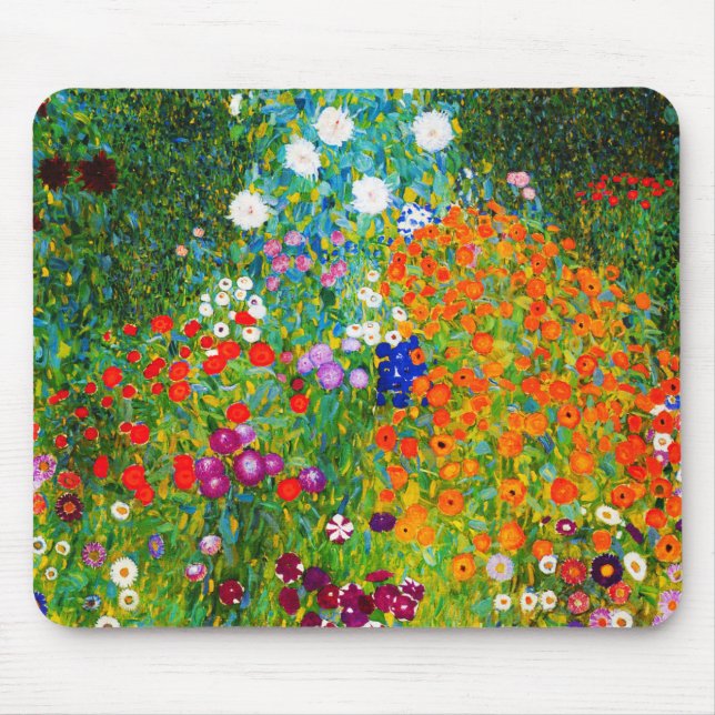 Gustav Klimt , “ Farmhouse garden ” Musmatta (Framsidan)