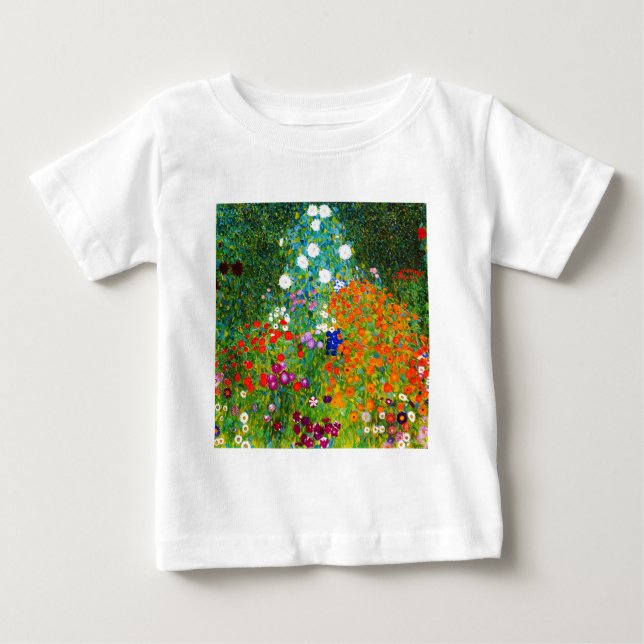 Gustav Klimt , “ Farmhouse garden ” T-shirt (Framsida)