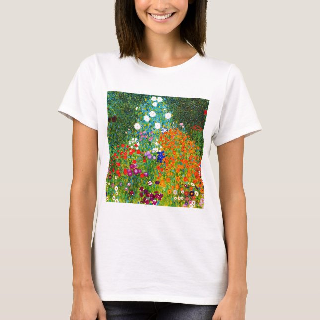 Gustav Klimt , “ Farmhouse garden ” T-shirt (Framsida)