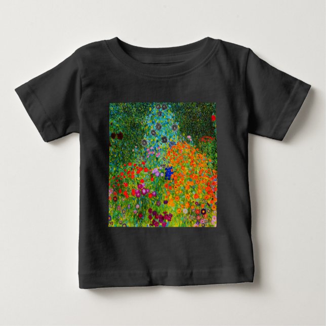 Gustav Klimt , “ Farmhouse garden ” T Shirt (Framsida)
