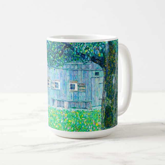 Gustav Klimt Farmhouse i Oberösterreich Kaffemugg (Framsida höger)